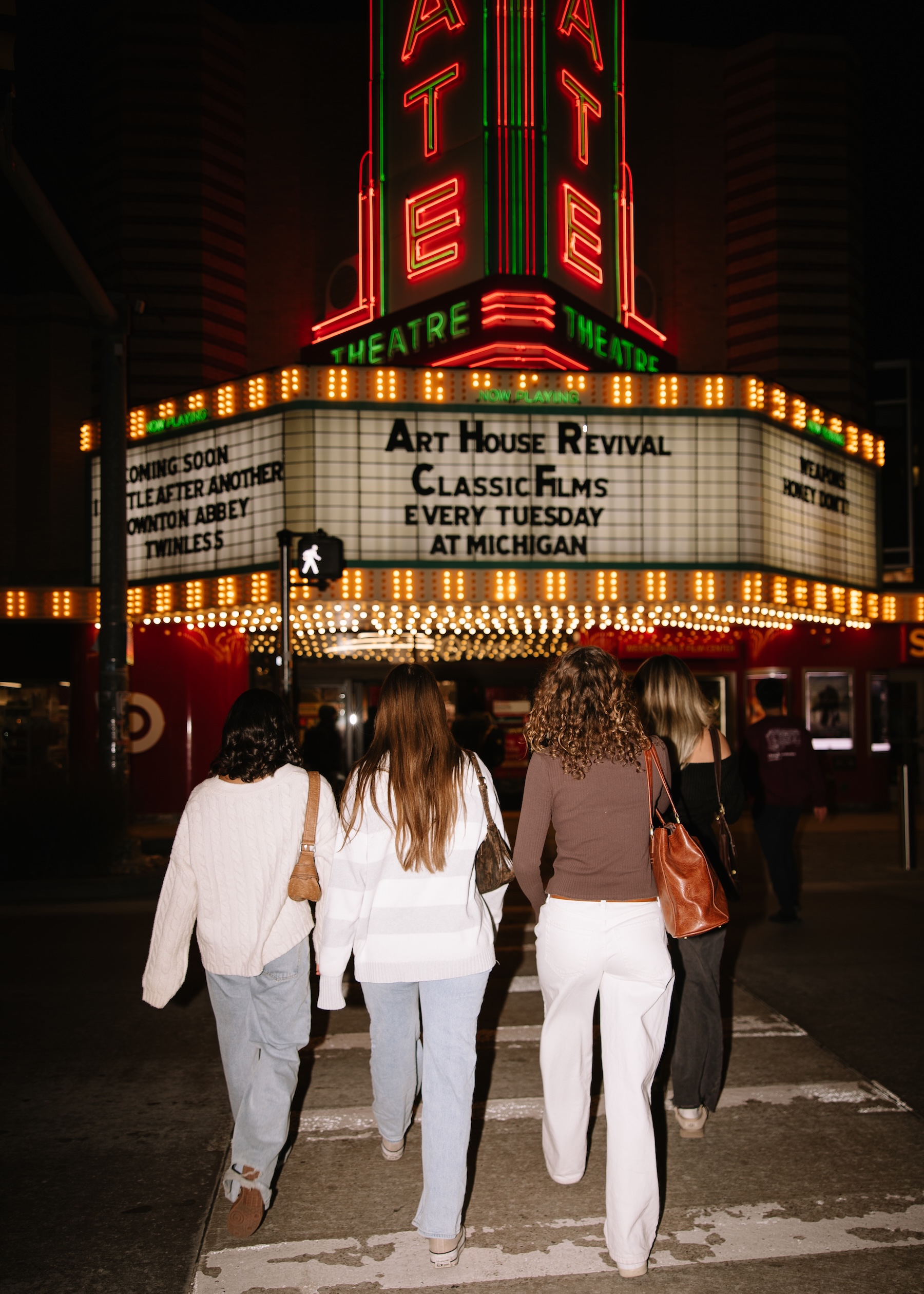 University of Michigan students exploring the surrounding area of Rambler Ann Arbor.