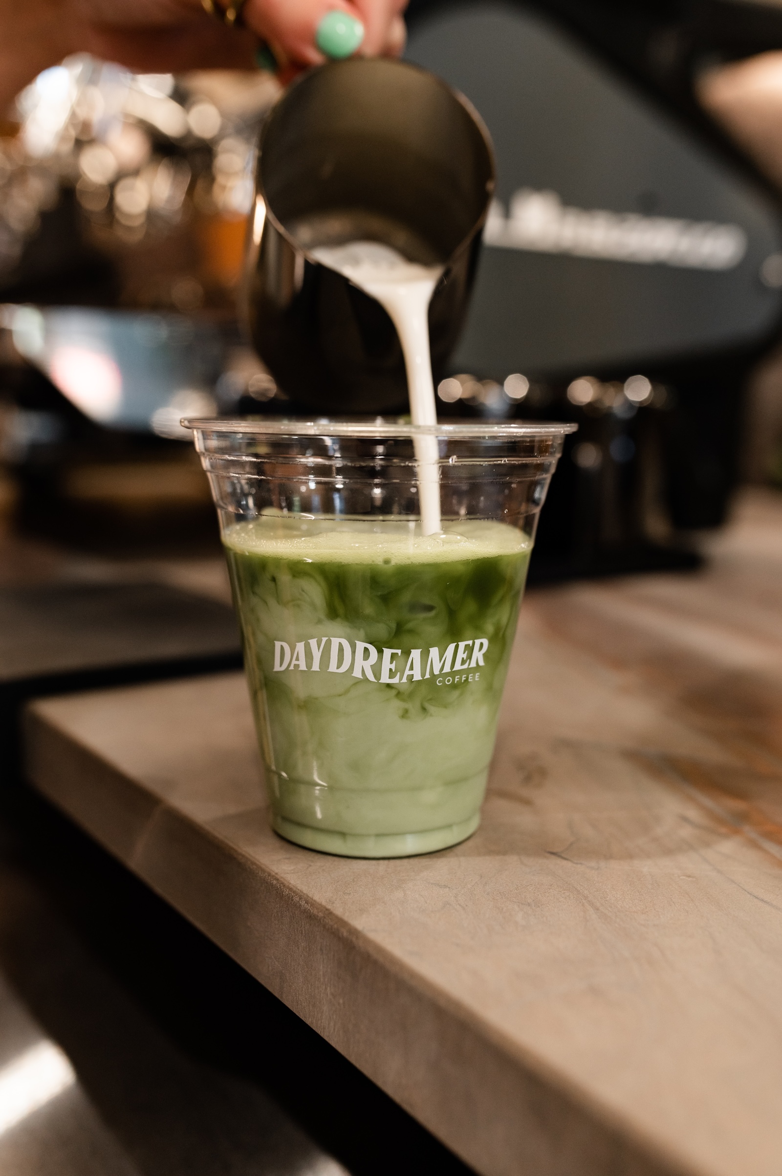 Matcha from Rambler Ann Arbor's coffee shop Daydreamer